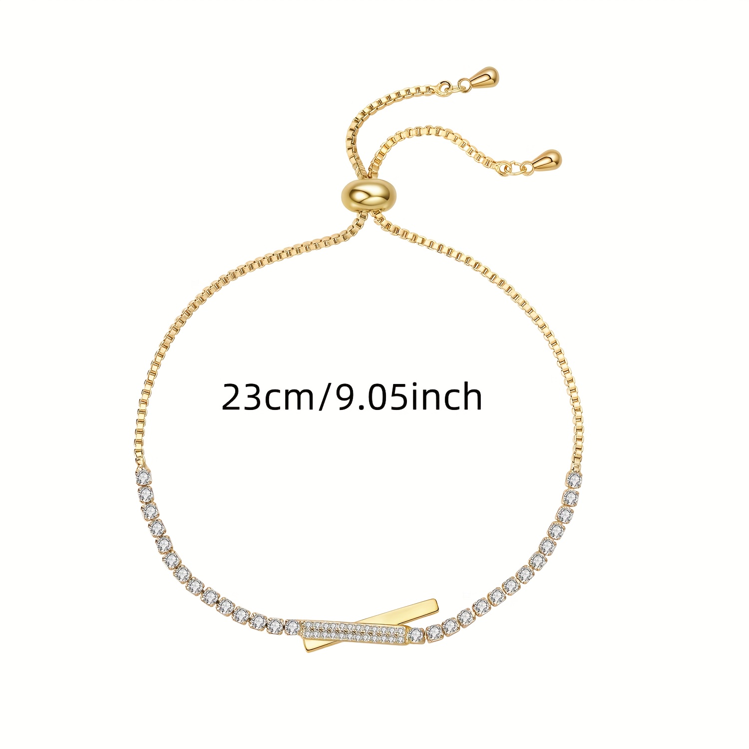 Luxurious Faux Gold-Plated Bracelet, Eye-Catching Accessory